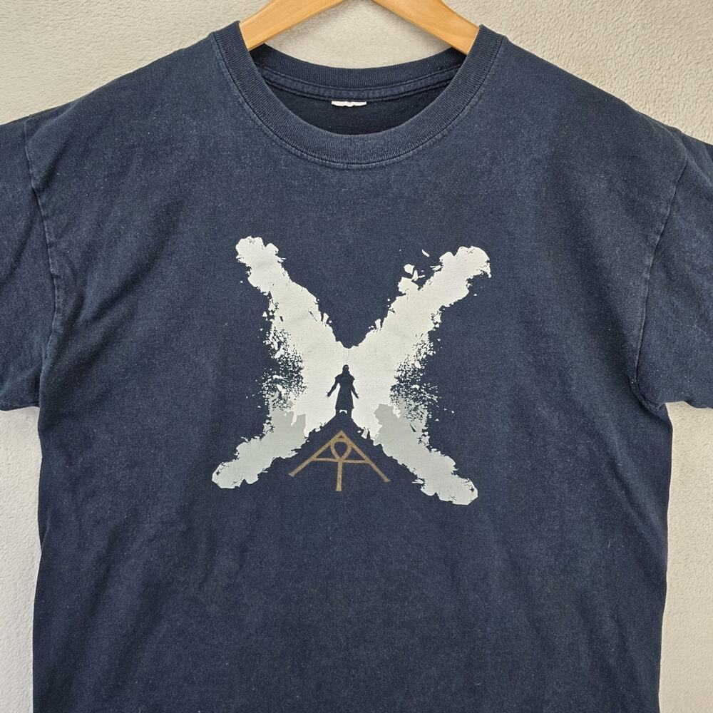 X-Men Apocalypse Movie Promo Shirt Mens Large Black Visual Effects Crew Tee RARE